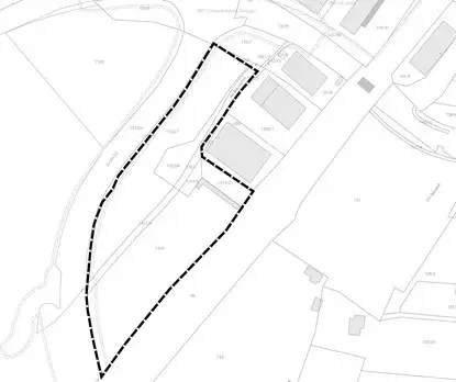 Abbildung 1: Lageplan des Geltungsbereiches EBS „Gewerbegebiet am Bahndamm“ unmaßstäblich Abbildung 1: Lageplan des Geltungsbereiches EBS „Gewerbegebiet am Bahndamm“ unmaßstäblich